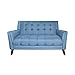 Christopher Knight Home GDFStudio Christopher Knight Home Alisa Mid Century Modern Fabric Loveseat, Blue