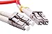 3 Meter Multimode Duplex Fiber Optic Cable (50/125) - LC to LC - Orange