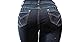 Jack David Women's Plus Size Stretch Black/Blue mid Rise Denim Jeans Pants Skinny Leg