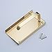 Beelee SUS 304 Stainless Steel Wall Mount Toilet Paper Holder, SUS304 Stainless Steel Bathroom Tissue Holder with Mobile Phone Storage Shelf, Golden
