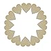 Fyess 150PCS 4CM Wooden Blank Love Hearts Crafts Decor for Arts & Crafts Projects, Ornaments, Wedding Table Scatter Decoration.