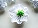 (100) Silk White Roses Flower Head - 1.75