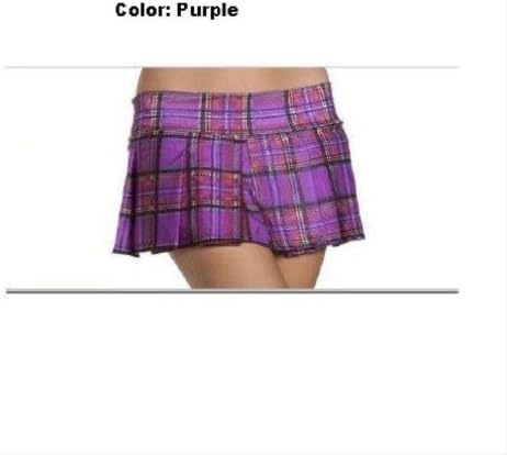 Pleated Schoolgirl Mini Skirt Clothing - Medium/Large - Dress Size 8-12