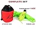 Kutir Throw Weight and Line Kit with Storage Bag 14 OZ 600D Pouch, 150 Foot Polyethylene Easter Rope for Arborists, Best for Tree Climbing, High Limb Throwing