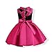 ZaH Baby Girl Dress Party Wedding Flower Dresses Christmas Gowns(Hot Pink,7-8Y)