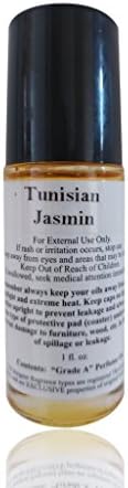 Alcohol Free Unisex Perfume Tunisian Jasmine Type Body Oil Scented Fragrance 1 oz Glass Roll-On