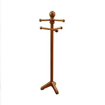 XuBa Mini Coffee Color Coat Rack Toy for 1:12 Doll House Decoration