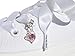 White Flat Satin Ribbon Shoelaces, Shoe Laces For Kids, Youths & Women's Converse All Star Sneakers