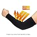 HuiYee Compression Arm Sleeves Cooling Sun UV Protection Arm Cover with Anti-Slip Design for Outdoor Sports (3 Sizes, 1 Pair)
