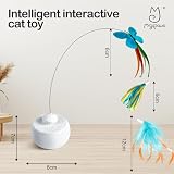 Migipaws Interactive Cat Toy Butterfly & Feather Kitten Toy with Auto Spinning view 6