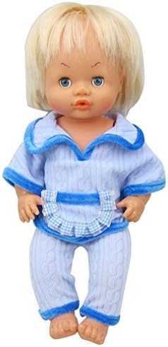 Rifi High Simulation Baby Doll's Clothes Cloak Style Two-piece Suit Blue for 11.5 - 14 Inches Dolls