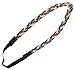 CB Accessories Independence Braided Elastic Fashion Headband Hair Accessory, Red, White/Blue
