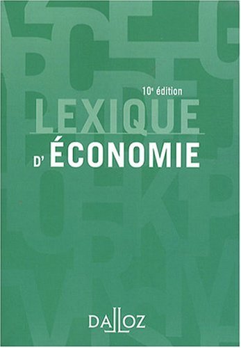 Lexique d'économie