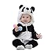 IDGIRL Baby Unisex Romper,Animal Cosplay Costume Pajamas for Kids,Panda 80CM