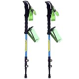 JESBAN 2-Pack Trekking Poles Walking Hiking Sticks for Travel Hiking Climbing