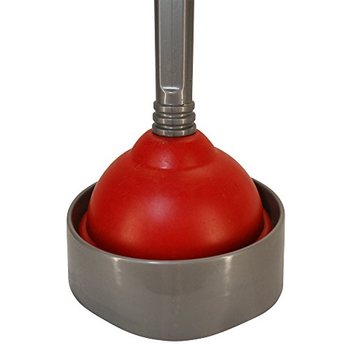 Liquid-Plumr Toilet Plunger with Caddy, Red
