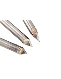 HUHAO - 5 brocas de 30 grados CNC para enrutamiento de baldosas de piedra pirámide 3D con vástago de 0.236 in