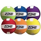 The ZONE Palos Sports Soft‑Touch No‑Sting Volleyballs Set of 6 – Lightweight Neoprene Cover, Honeycomb Panels for Superior Grip, 25% Larger Than Official Size – Ideal for Beginners, Practice, Outdoor
