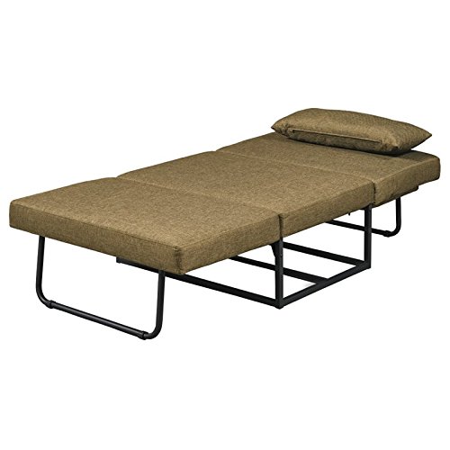 Hawthorne Collections Convertible Chaise Lounge in Taupe