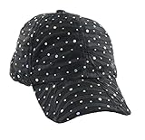 Glitter Sequin Baseball Cap Bling Bling Cap or Hat (Black)