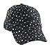 Glitter Sequin Baseball Cap Bling Bling Cap or Hat (Black)