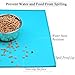 Vivaglory Pet Water Bowl Placemat Large 24”L x 16”W FDA Grade Silicone Food Mat Waterproof Non-Slip Dog Feeding Mat Anti-Messy Design, Turquoisethumb 3