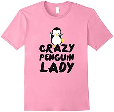 Mens Crazy Penguin Lady T-Shirt Funny Penguin Shirts Gifts XL Pink