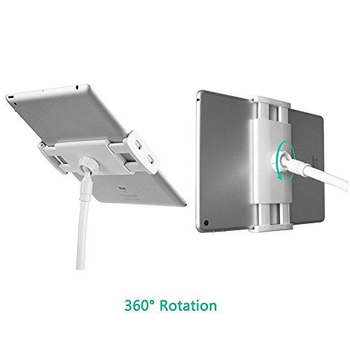 Katoot@ Phone Tablet Stand Gooseneck 50 Inches Tall Adjustable Arm 360° Rotating Lazy Holder for Bedroom Office Kitchen Bathroom (Luxury Gold)