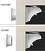 TimberRain Child Safety Magnetic Cabinet Locks, No Tools Or Screws Needed (10 Locks + 2 Keys)
