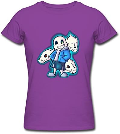 GGgirl Women's Breathable Purple Undertale Sans T-shirt Medium