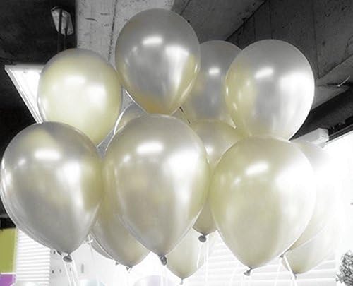 LIMNUO White Latex Balloons, 12", Premium Helium Quality White Balloons for Wedding Birthday Party Festival Christmas Decorations-Pack of 100