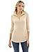 PattyBoutik Women's Zip Pocket Tunic (Beige S)