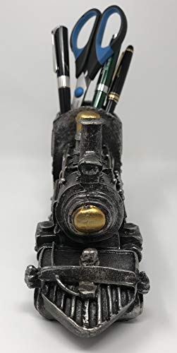 Retro/Shabby Chic/Vintage Steam Engine Pen Holder for Desk/Coin Storage Bin