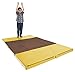ECR4Kids Tent Canoe and Tumbler Too Folding Play Mat - Unique Transforming Activity Mat for Toddlers and Kids, Chocolate/Yellow