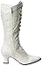 Ellie Shoes Women's 253 Rebecca Victorian Boot, White, 10 M US