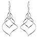 NOVICA Artisan Handcrafted Sterling Silver Dangle Earrings | Silver Traditional Earrings | Thread Earrings For Women | Swirl Earrings For Women | Bent Wire Earrings | French Wire Earrings For Women