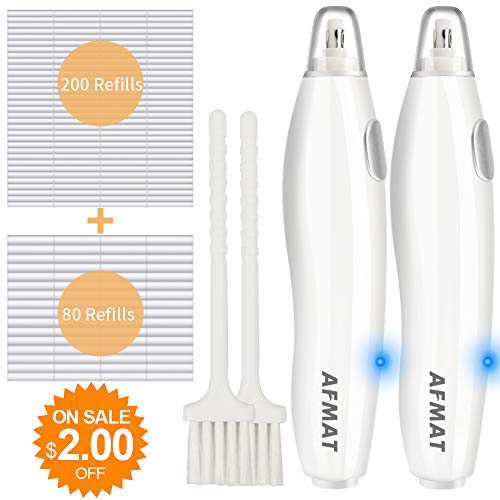 Electric Erasers, 280 Eraser Refills, Rechargeable Electric Erasers for Artists, Battery Eraser for Drawing, Painting, Sketching, Drafting, Architectural Plans, Arts and Crafts, 2 Pack