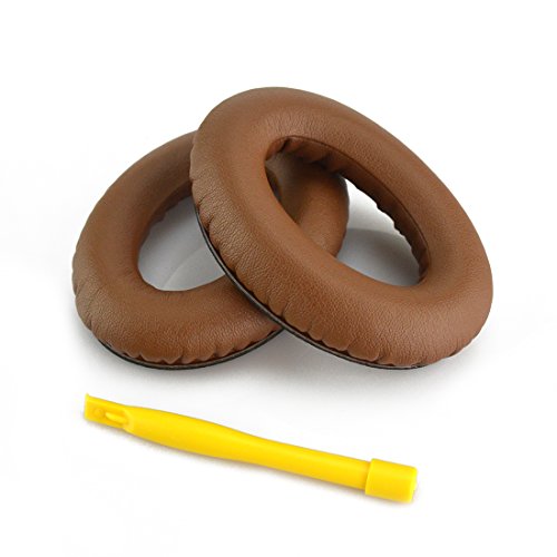 Bose QuietComfort QC25, QC2, QC15, Around-Ear AE2, AE2i, AE2w Headphone Replacement Ear Pad / Ear Cushion / Ear Cups / Ear Cover / Earpads Repair Parts (Coffee / Brown) - Thumbnail 2
