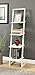 Convenience Concepts Designs2Go 4 Tier Ladder Bookshelf, White