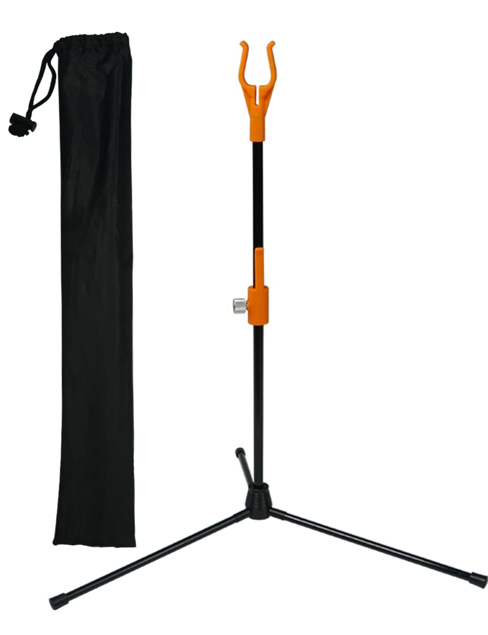 longbowmaker Archery Bow Stand Recurve Bow Compound Bow Stand Rack Holder 48cm Height (ORANGE) — image 1