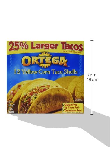 Ortega 12 Yellow Corn Taco Shells 5.8 oz - Thumbnail 5