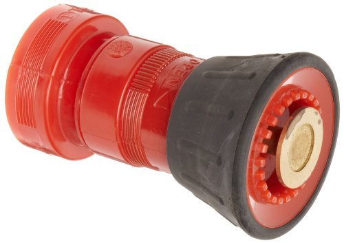 Dixon Valve FNB150NST Thermoplastic Fire Equipment, Fog Nozzle with Bumper, 1-1/2" NST (NH) - Red