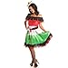Disiao Sassy Mexican Style Costume Dress for Women Halloween Party