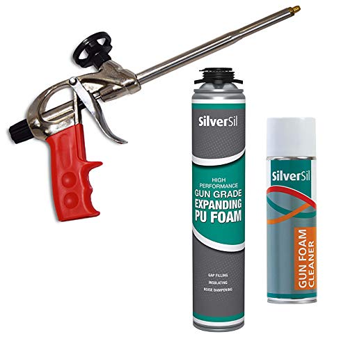 Xpert Professional Foam Gun with Expanding Gun Grade PU Foam and