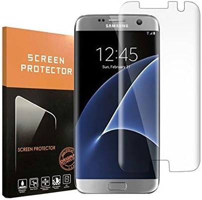 For Galaxy S7 Edge Screen Protector,Thierfy [Case Friendly] Full Coverage 3D Curved High Definition Ultra Clear Film Anti-Bubble Tempered Glass Screen Protector for Samsung Galaxy S7 Edge