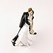 Homanda® A Romantic Dip Dancing Bride and Groom Couple Figurine Wedding Decoration Cake Topper