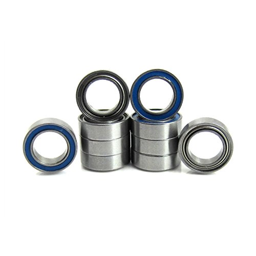 5x8x2.5mm Precision Ball Bearings ABEC 5 Hybrid Seals Blue (10)