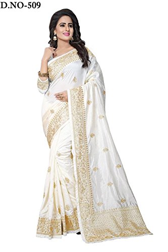 white saree for party wear