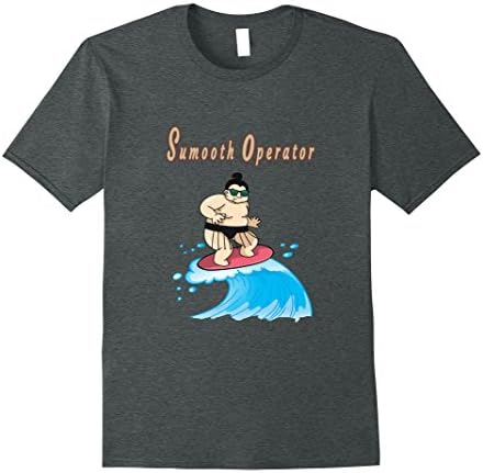 Mens Smooth (sumo)oth Operator, Surfing sumo in Japan t-shirt Medium Dark Heather