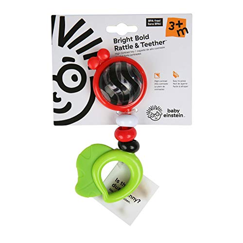 image for Baby Einstein Bright Bold Rattle & Teether High Contrast Rattle & Teet